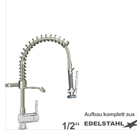 Hand shower praktic 1/2" one hole lever mixer tap product photo