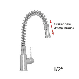 Spültischbatterie anya 1/2" lever mixer tap | pressure-resistant product photo