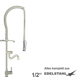 Pre-rinse shower topmax 1/2" one hole lever mixer tap with spout product photo