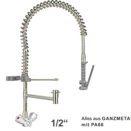 dish rinser spray ecotop 1/2" two-handle mixer tap | grey product photo