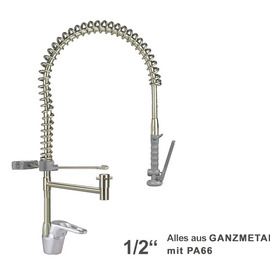 dish rinser spray ecotop 1/2" lever mixer tap | grey with pen holder product photo