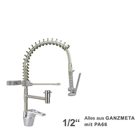 Hand shower ecotop 1/2" | grey short ring lever product photo