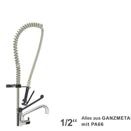 dish rinsert ultimo 1/2" one hole lever mixer tap | black product photo