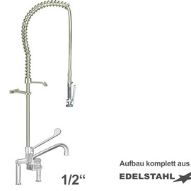 Pre-rinse shower maxum 1/2" lever mixer tap with spout product photo