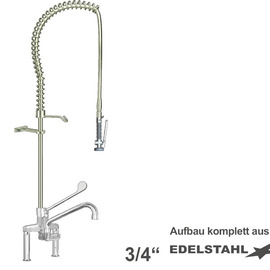 Pre-rinse shower maxum 3/4" lever mixer tap with spout product photo