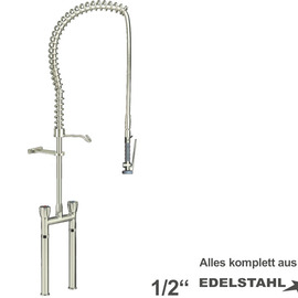 dish rinsert topfeel 1/2" two-handle mixer tap on a pillar product photo