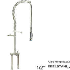 dish rinsert topfree 1/2" lever mixer tap on a pillar product photo