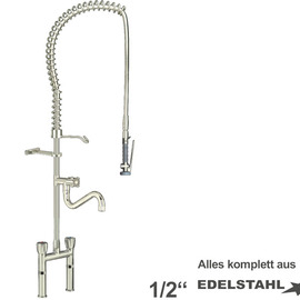 Pre-rinse shower topmix 1/2" two-handle mixer tap with spout product photo