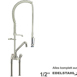 dish rinsert optimo 1/2" two-handle mixer tap on a pillar product photo