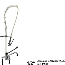 Pre-rinse shower ultimo 1/2" lever mixer tap | black product photo