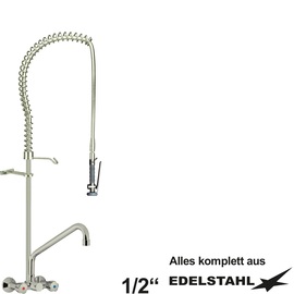 Pre-rinse shower optimo 1/2" two-handle mixer tap product photo