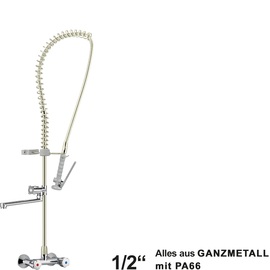Pre-rinse shower ecotop 1/2" two-handle mixer tap | grey product photo