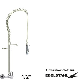 Pre-rinse shower praktic 1/2" two-handle mixer tap product photo