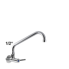 wall valve silver 1/2" C-spout angled A 200 mm product photo