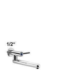 wall valve silver 1/2" straight spout A 250 mm product photo