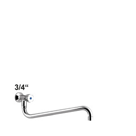 wall valve profi 3/4" with S-outlet below | outreach 450 mm product photo