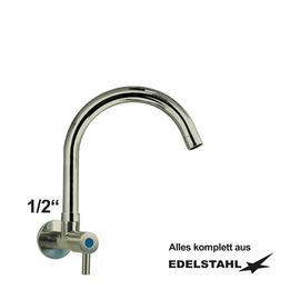 wall valve clamix 1/2" lever mixer tap lever round short A 190 mm product photo