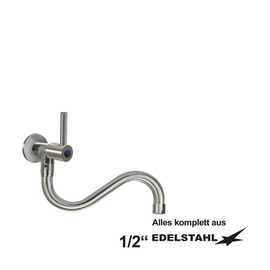 wall valve clamix 1/2" lever mixer tap lever round long S-outlet below A 230 mm product photo