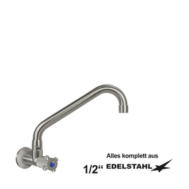 wall valve clasix 1/2" C-spout angled A 250 mm product photo