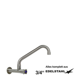 wall valve clasix 3/4" C-spout angled wall extension L 80 mm A 250 mm product photo