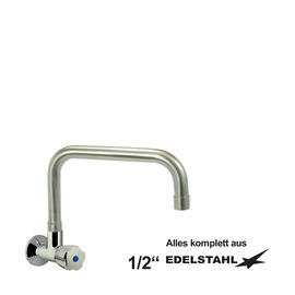 wall valve clarix 1/2" C-spout straight A 250 mm product photo