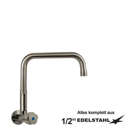 wall valve clarix 1/2" raised C-spout straight A 250 mm product photo