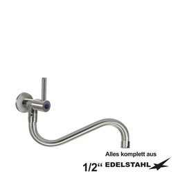 wall valve clamix 1/2" lever mixer tap lever round long S-outlet below A 250 mm product photo