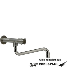 wall valve clasix 3/4" S-outlet below wall extension L 80 mm A 300 mm product photo