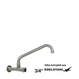 wall valve clasix 3/4" C-spout angled wall extension L 80 mm A 300 mm product photo