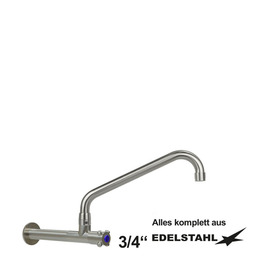 wall valve clasix 3/4" C-spout angled wall extension L 210 mm A 300 mm product photo