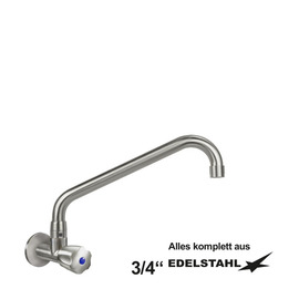 wall valve clarix C-spout angled hexagonal grip A 300 mm product photo