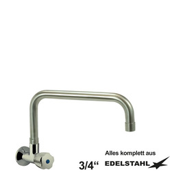 wall valve clarix raised C-spout straight A 300 mm product photo