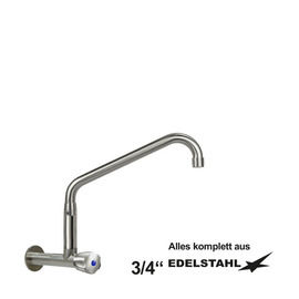 wall valve clarix raised C-spout slanted wall extension L 80 mm A 300 mm product photo