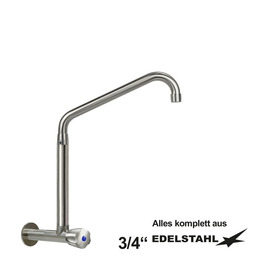 wall valve clarix high C-spout slanted wall extension L 80 mm A 300 mm product photo