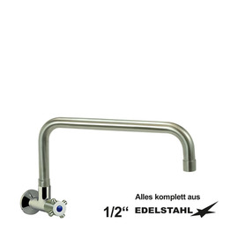 wall valve clasix 1/2" C-spout straight A 350 mm product photo