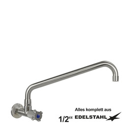 wall valve clasix 1/2" C-spout angled A 450 mm product photo