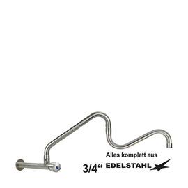 wall valve clarix wall extension L 210 mm hinged swivel spout A 300 - 600 mm product photo