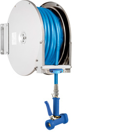 hose rewinder Power Reel 1/2" with dairy steam rubber hose 20 m product photo