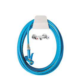 cleaning set with cleaning shower | hose holder | wall-mounted mixer drinking water hose 1/2" 15 m product photo