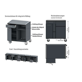 outdoor service station for cooling device | wing door product photo  S