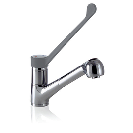 single-hole lever mixer STYL 1/2" outreach 210 mm discharge height 125 mm hand shower product photo