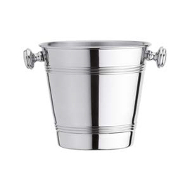Ice Bucket ISEO stainless steel silver plated Ø 130 mm H 130 mm product photo
