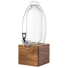 beverage dispenser AQVA glass wood 5 ltr product photo