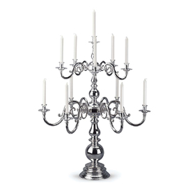 candelabre CLASSICA 11 lights silver plated H 820 mm product photo