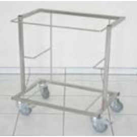 baking sheet trolley stainless steel | suitable for sheets 600 x 400 mm | 660 mm x 1055 mm H 800 mm product photo