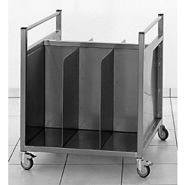 bag transporter stainless steel | suitable for 6 bags of 25 kg each | removal from both sides | 700 mm x 800 mm H 760 mm product photo