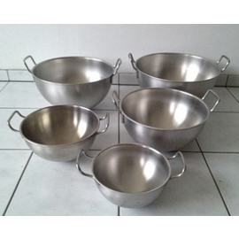 whipping bowl 2.7 ltr stainless steel Ø 220 mm H 120 mm with handle product photo