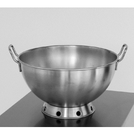 whipping bowl 2.7 ltr stainless steel with foot Ø 220 mm H 120 mm with handle product photo