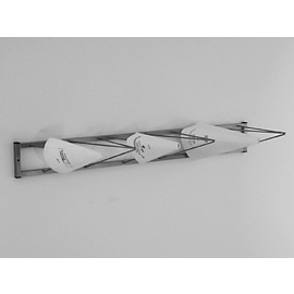 injection bag holder stainless steel for wall mounting 1200 mm incl. fixing material | suitable for 6 piping bags product photo