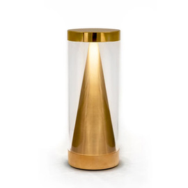 rechargeable table lamp NEOZ Apex brass coloured H 208 mm product photo